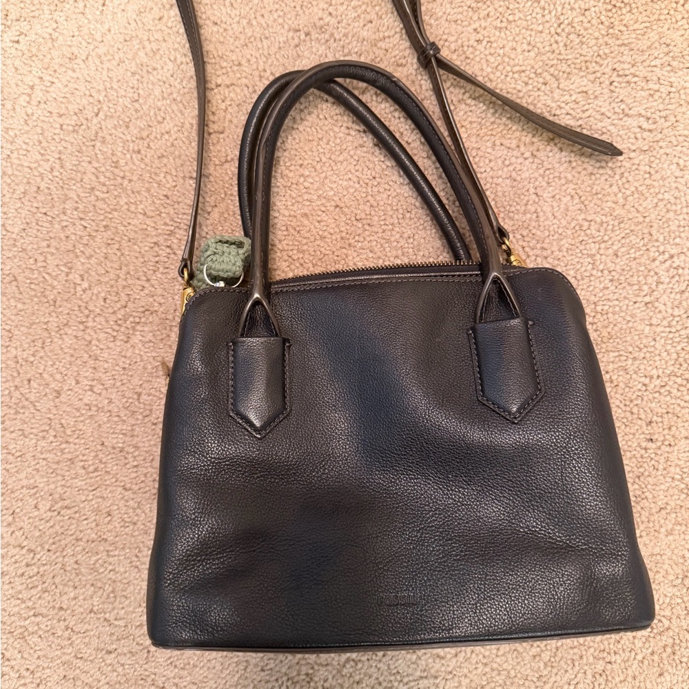 Fossil Black Leather Handbag